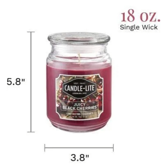 Candle-Lite • Juicy Black Cherries Candle - Picture 3 of 11